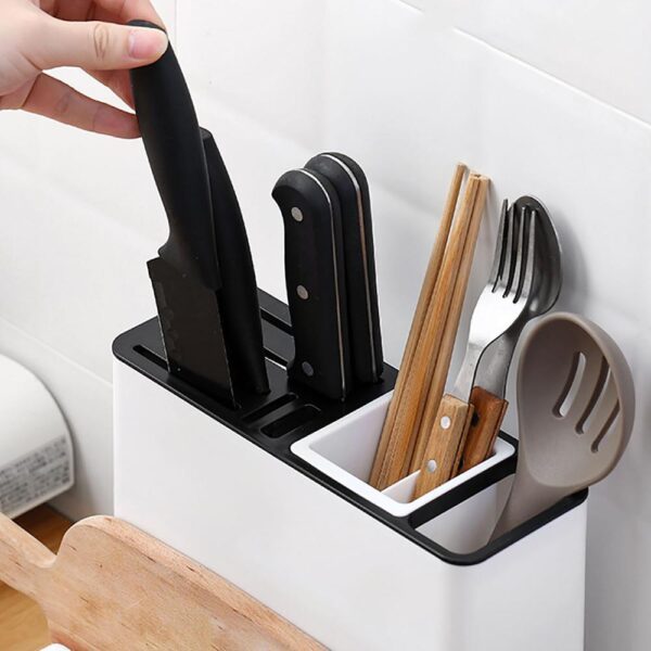 Tableware Storage Holders Kitchen Knife Plastic Storages Racks for Kitchen  Convenience Cabinet - Image 6