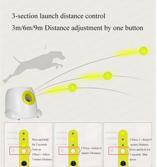 Dog Pet Automatic Interactive Ball Launcher - Image 3