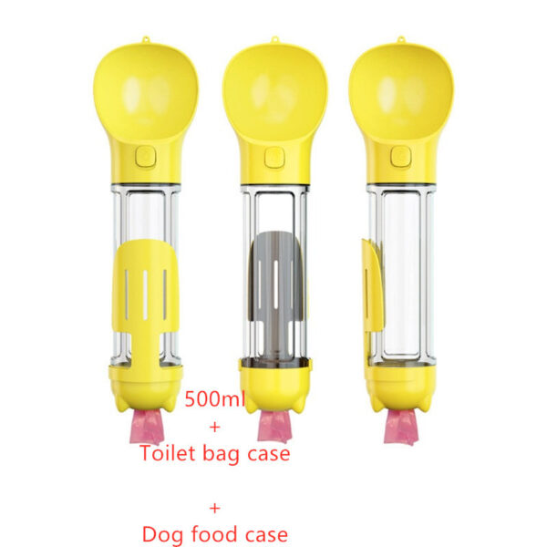 Pet Water Bottle Feeder Bowl Garbage Bag Storage Portable Pet Outdoor Travel 3 In 1 Dog Water Bottle - Image 7