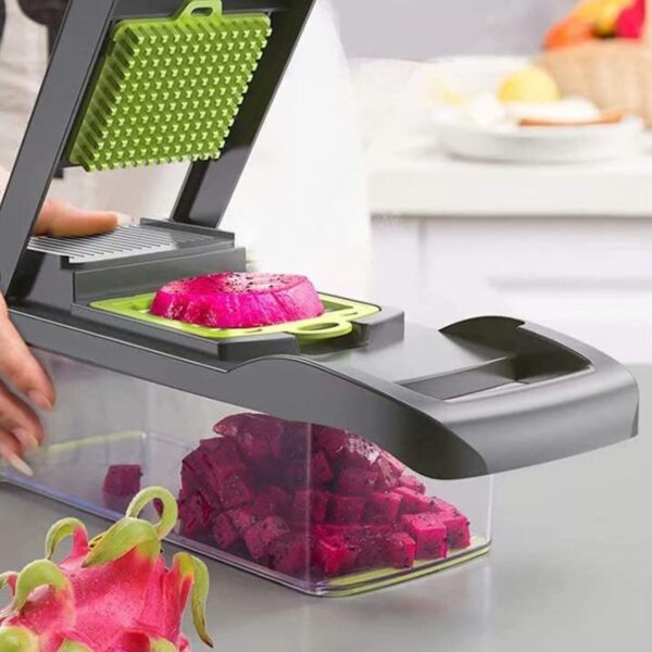 15 In 1 Vegetable Chopper, Salad Fruit Vegetable Food Chopper Slicer Peeler - Image 7