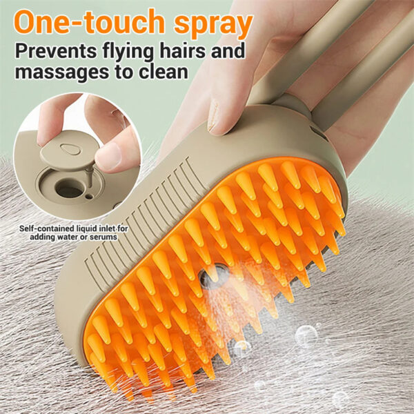 Cat Steam Brush Steamy Dog Brush 3 In 1 Electric Spray Cat Hair Brushes For Massage Pet Grooming Comb Hair Removal Combs Pet Products - Image 2