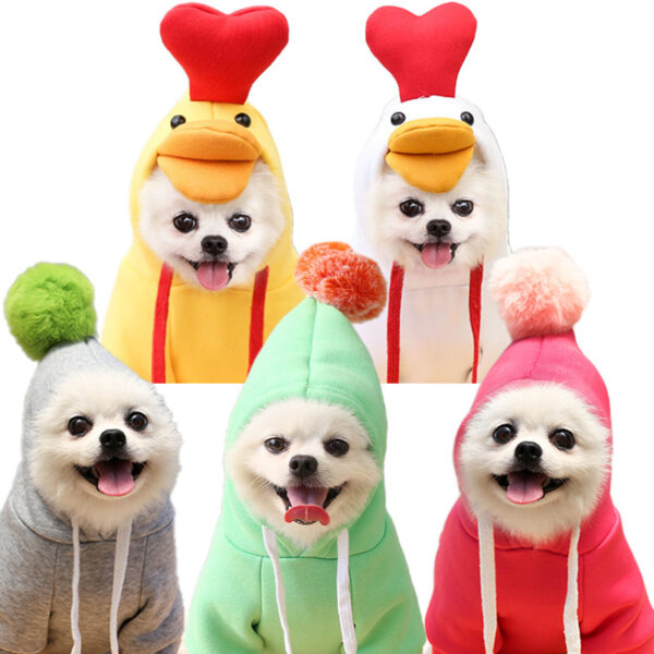 Cute Fruit Dog Clothes For Small Dogs Hoodies Winter Warm Fleece Pet Clothing Puppy Cat Costume Coat For French Chihuahua Outfit - Image 10