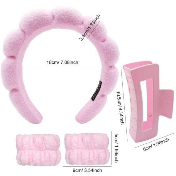 Head Buckle Bracelet Grab Clip Four-piece Set Of Powder - Image 10