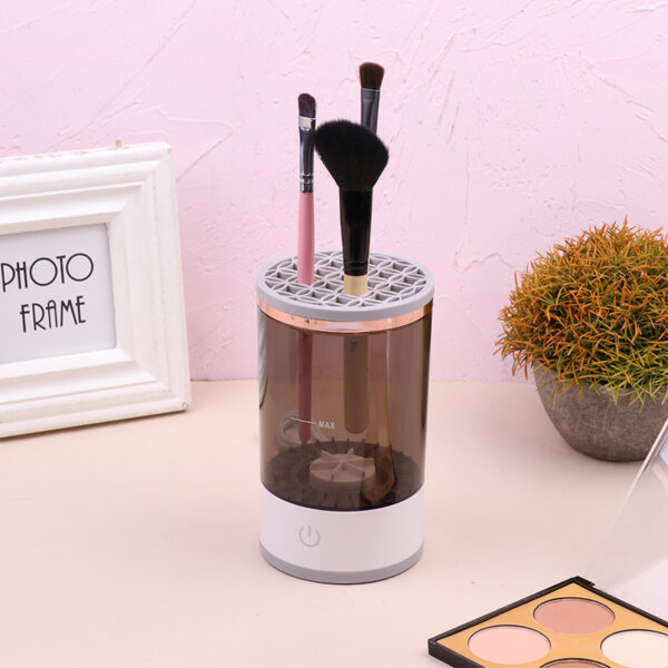 Women Eye Shadow Brush Cleaning Tool Portable Electric Makeup Brush Cleaner Machine With USB Charging Automatic Cosmetic Brush - Image 6