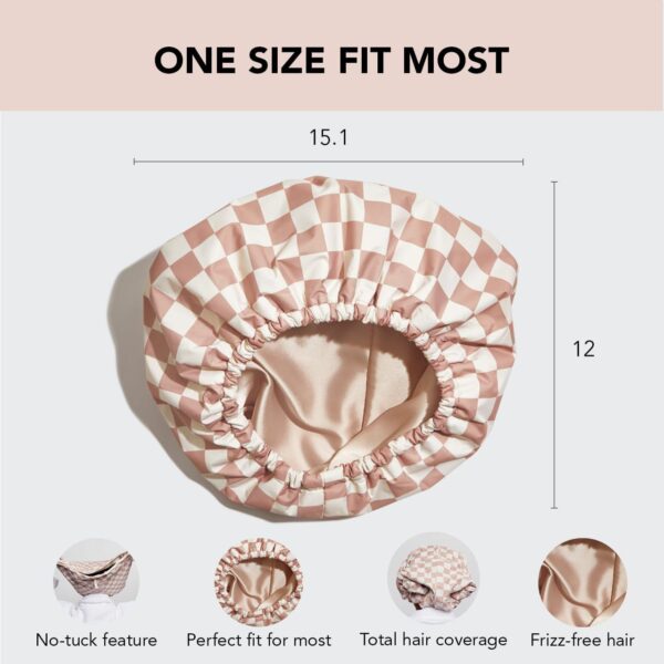 Women's Fashion Nursing Double-layer Shower Cap - Image 4