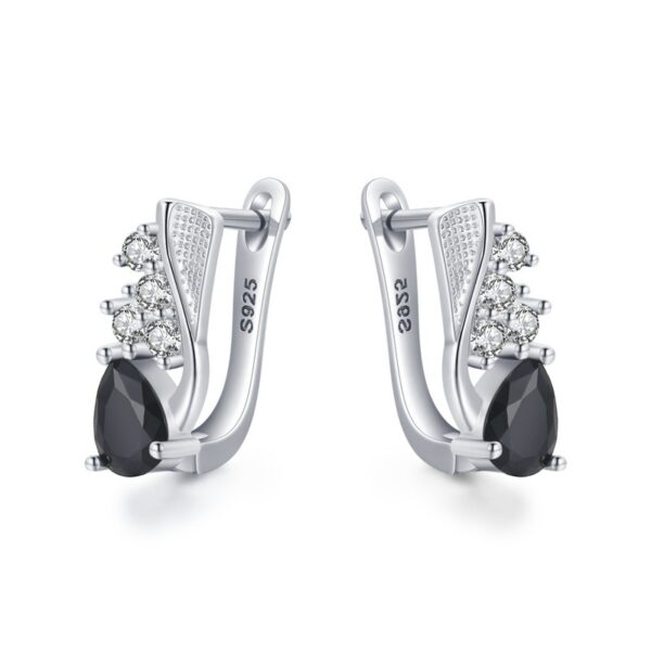 Korean Style Creative Drop-shaped Earrings Micro Rhinestone - Image 3