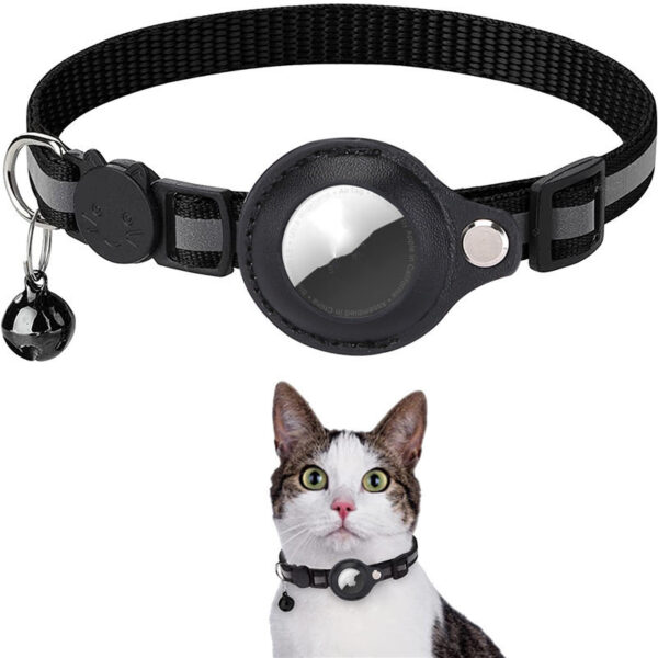 Reflective Collar Waterproof Holder Case For Airtag Air Tag Airtags Protective Cover Cat Dog Kitten Puppy Nylon Collar - Image 5