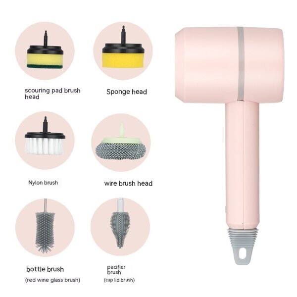 Electric Cleaning Brush Dishwashing Brush Automatic Wireless USB Rechargeable Professional Kitchen Bathtub Tile Cleaning Brushes - Image 7