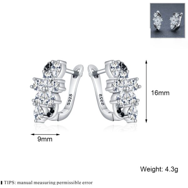 Sweet Cool Style Flower Zircon Ear Studs Female Christmas Creative Style - Image 5