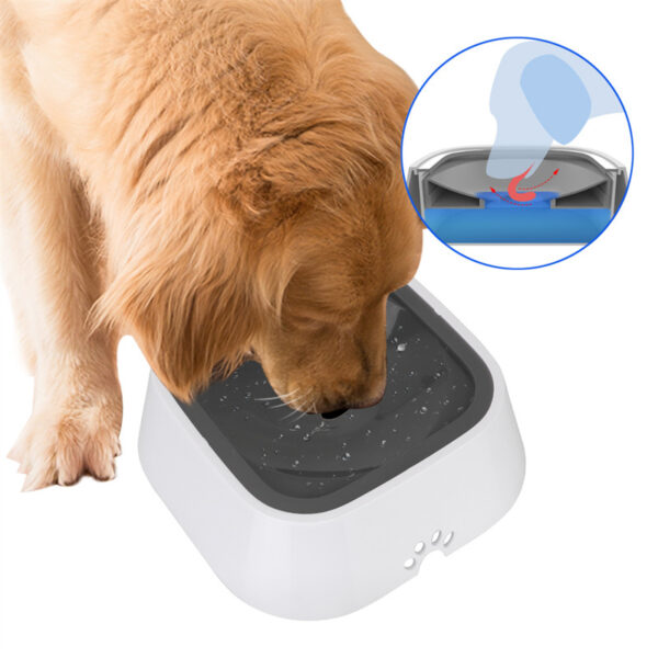 1.5L Cat Dog Water Bowl Carried Floating Bowl Anti-Overflow Slow Water Feeder Dispenser Pet Fountain ABS&PP Dog Supplies - Image 3